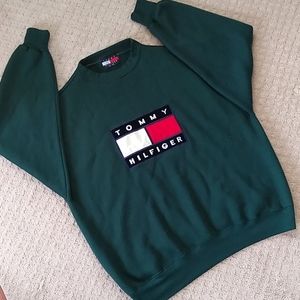 Vintage Hunter Green Tommy Hilfiger Long Sleeve